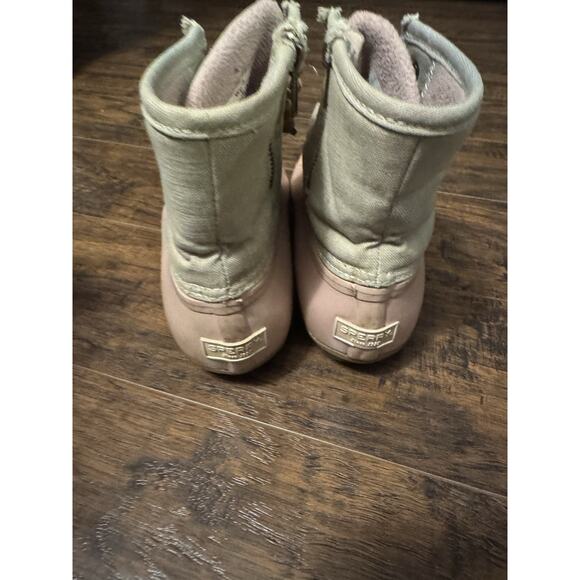 Sperry Top Sider Pink Wool Duck Boots Women’s STS80410 Waterproof Rubber Sz:7 - Picture 4 of 9